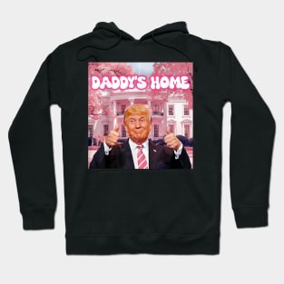 Daddy'S Home Real Donald Pink Preppy Edgy Good Man Trump Hoodie